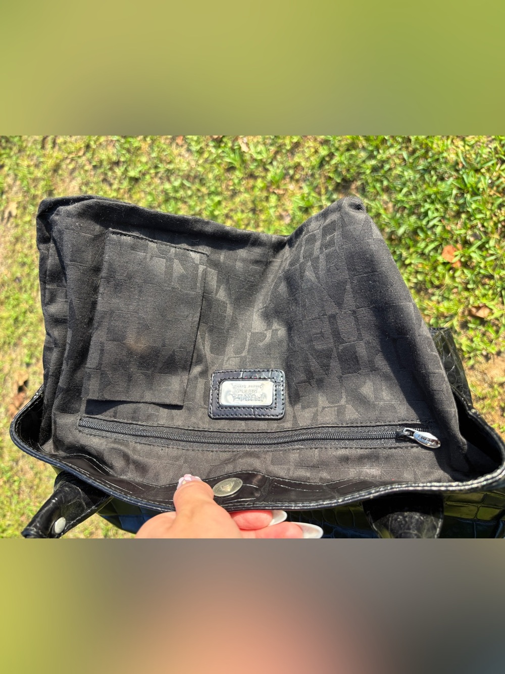Furla Croc-Embossed Shoulder Bag - Picture 9 of 17
